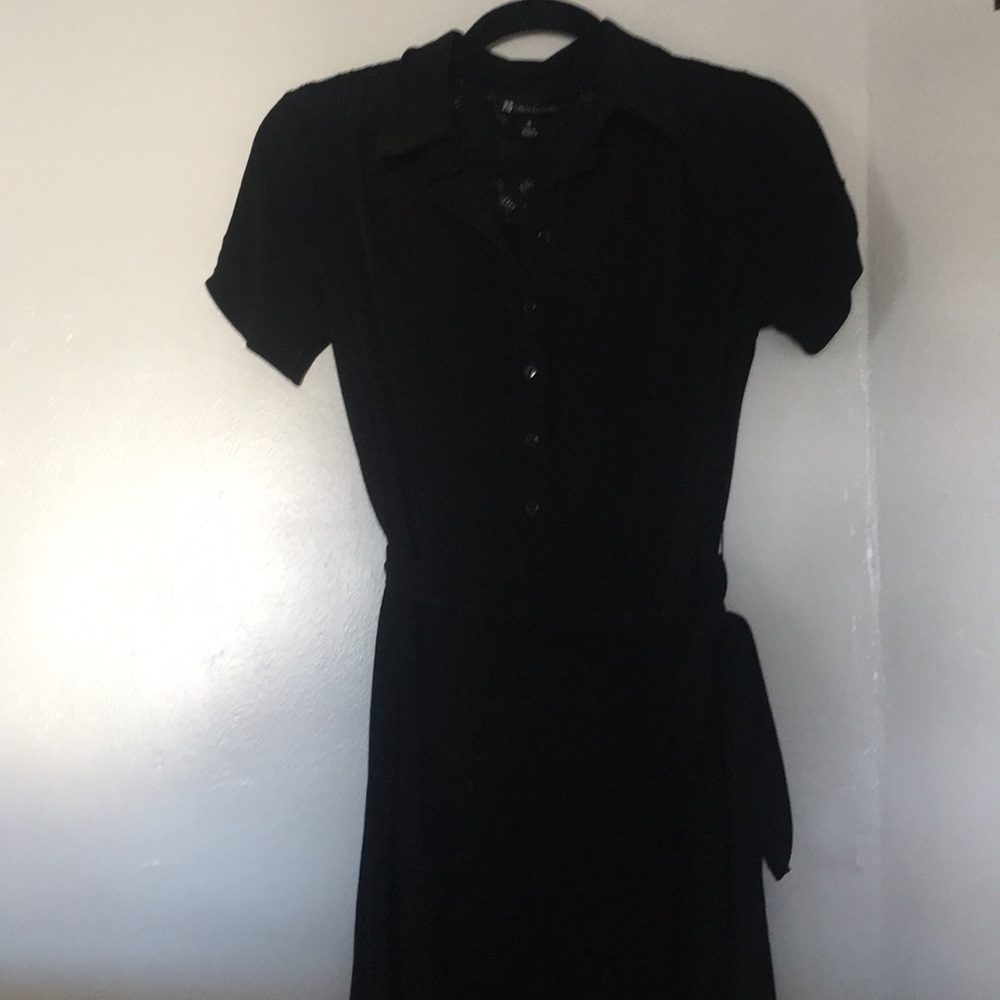 Pretty black dress with lace detail!